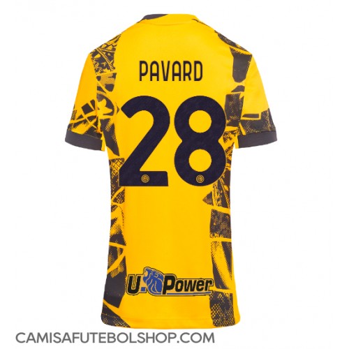 Camisa de time de futebol Inter Milan Benjamin Pavard #28 Replicas 3º Equipamento Feminina 2024-25 Manga Curta